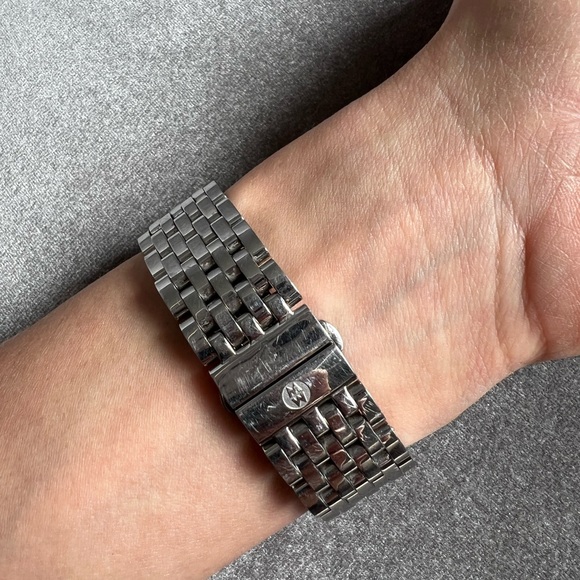 Michelle Women’s MICHELE Watch Diamond-Accented Stainless Steel Sapphire Crystal - Picture 3 of 4